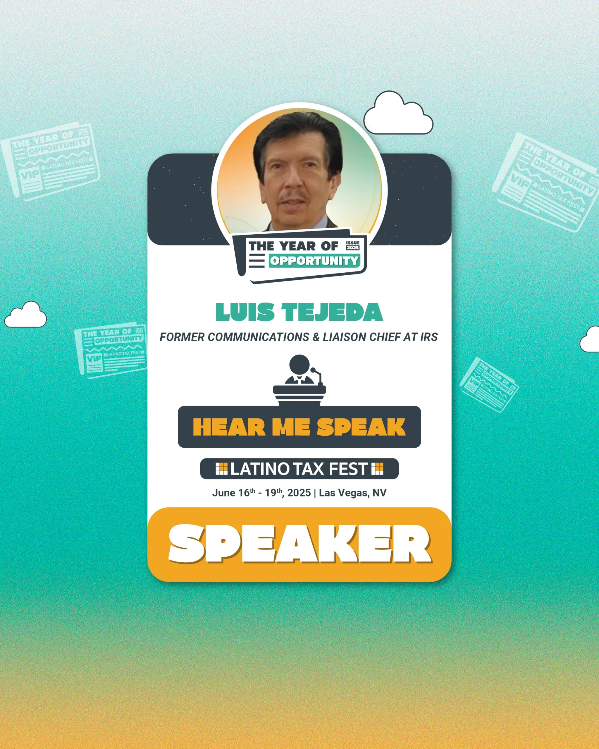 Latino Tax Fest Speaker Luis Tejeda