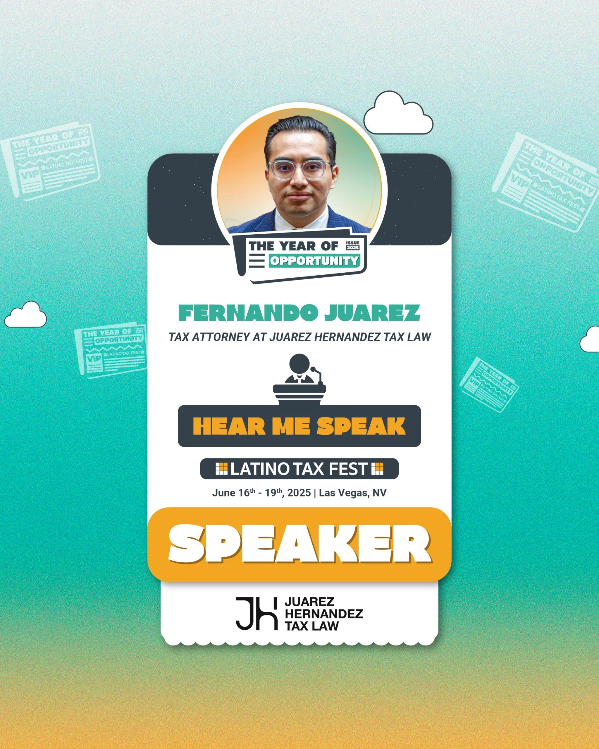 Latino Tax Fest Speaker Fernando juarez