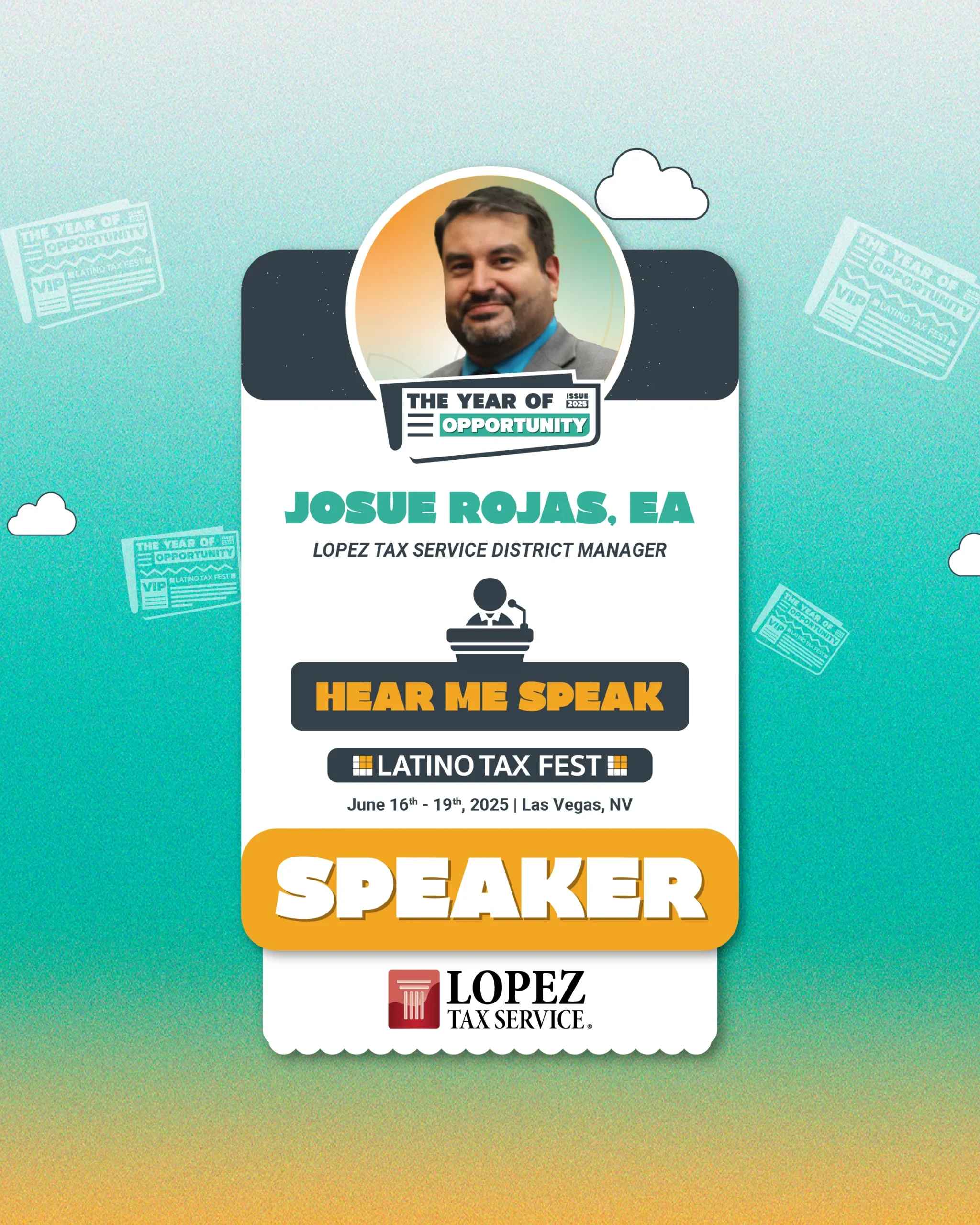 Latino Tax Fest Speaker Josue Rojas
