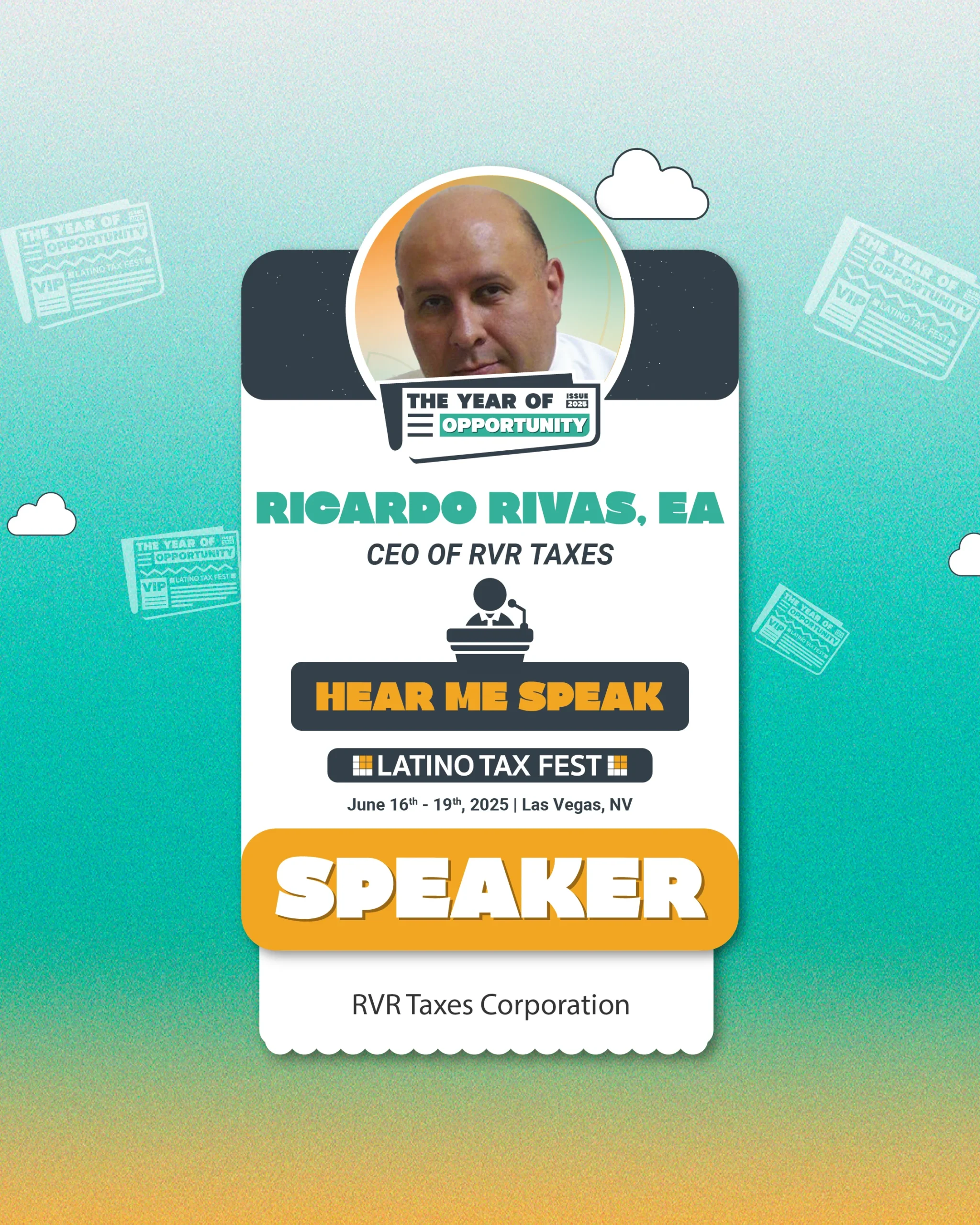 Latino Tax Fest Speaker Ricardo Rivas